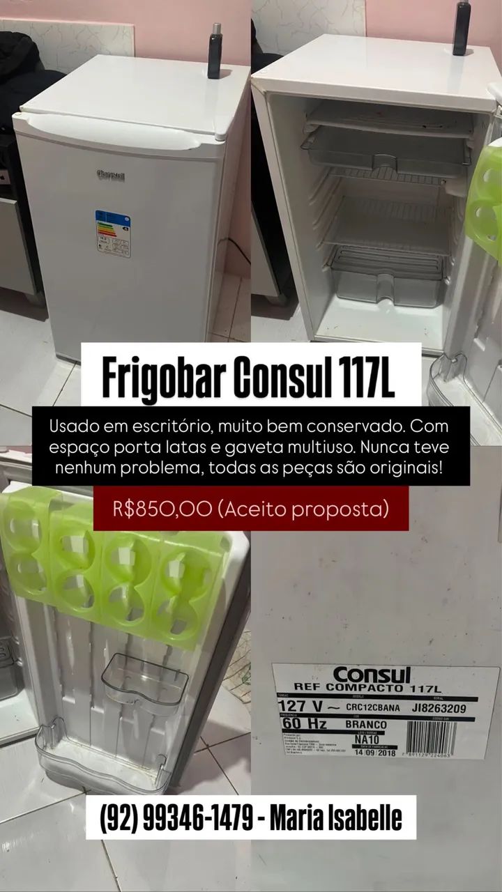 Frigobar Cônsul 117L