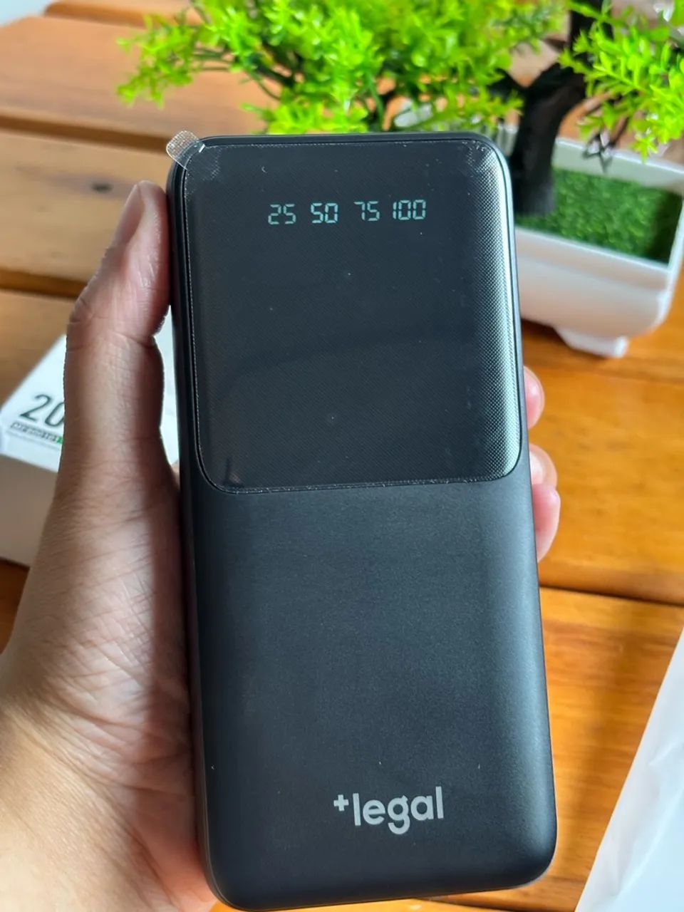 Power Bank 20.000MAh legal Plus preto - Acessórios de Celular