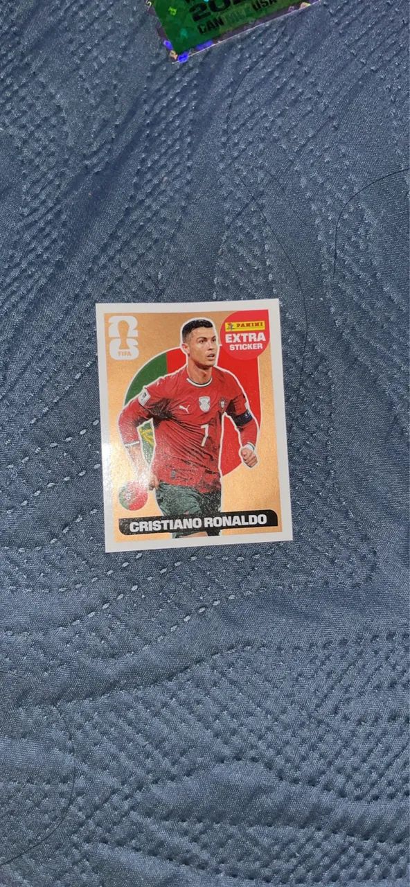 Figurinha do Cristiano Ronaldo bronze 