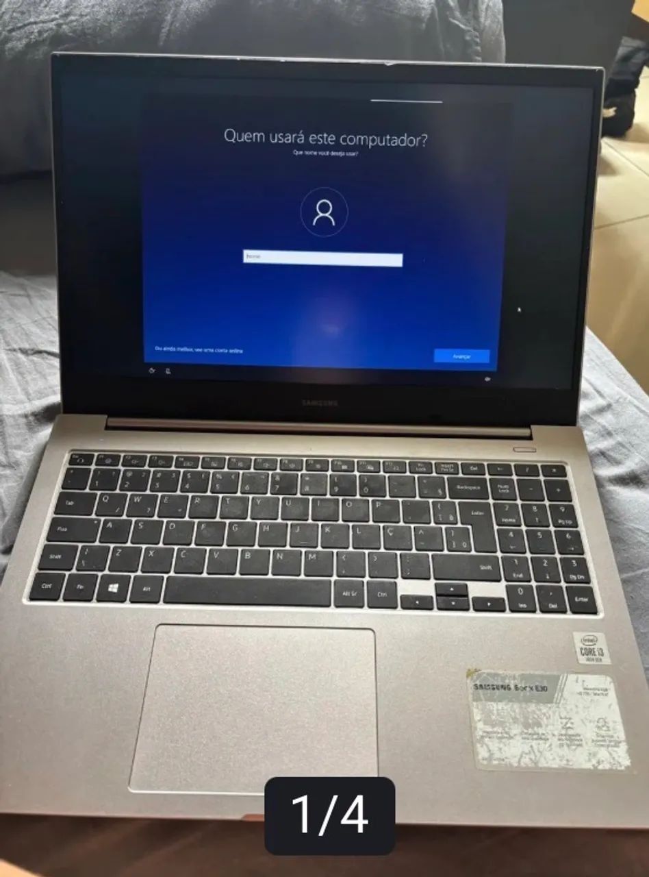 Notebook Samsung Essentials E30 + Memória Ram Extra Prateado (Usado)