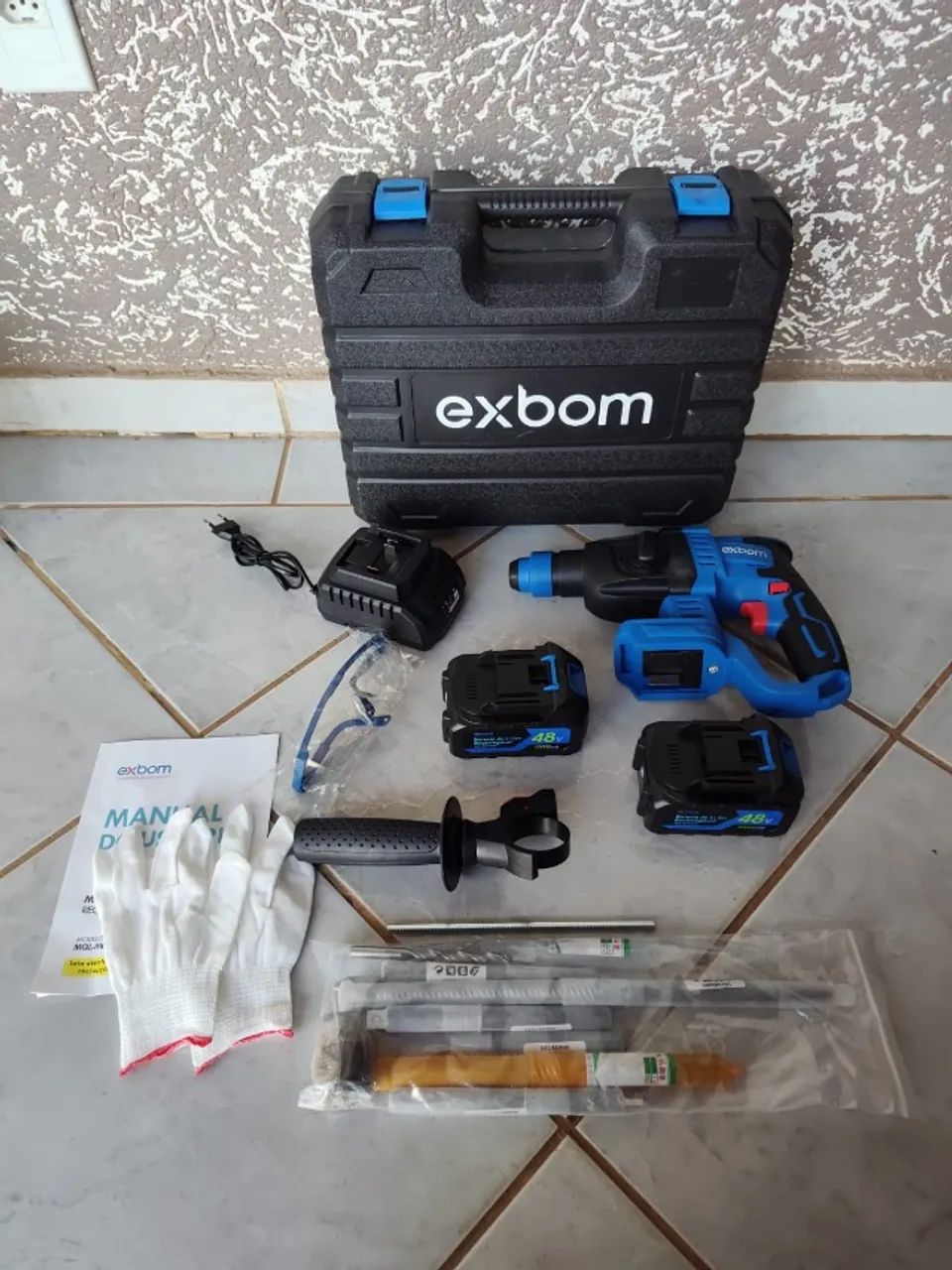 Martelete a bateria Perfurador Rompedor Brushless 2000mah - Foto 4