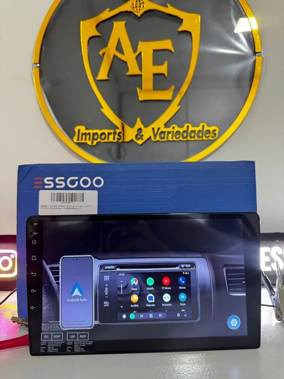 Multimídia Android 9 polegadas com carplay  - Foto 2