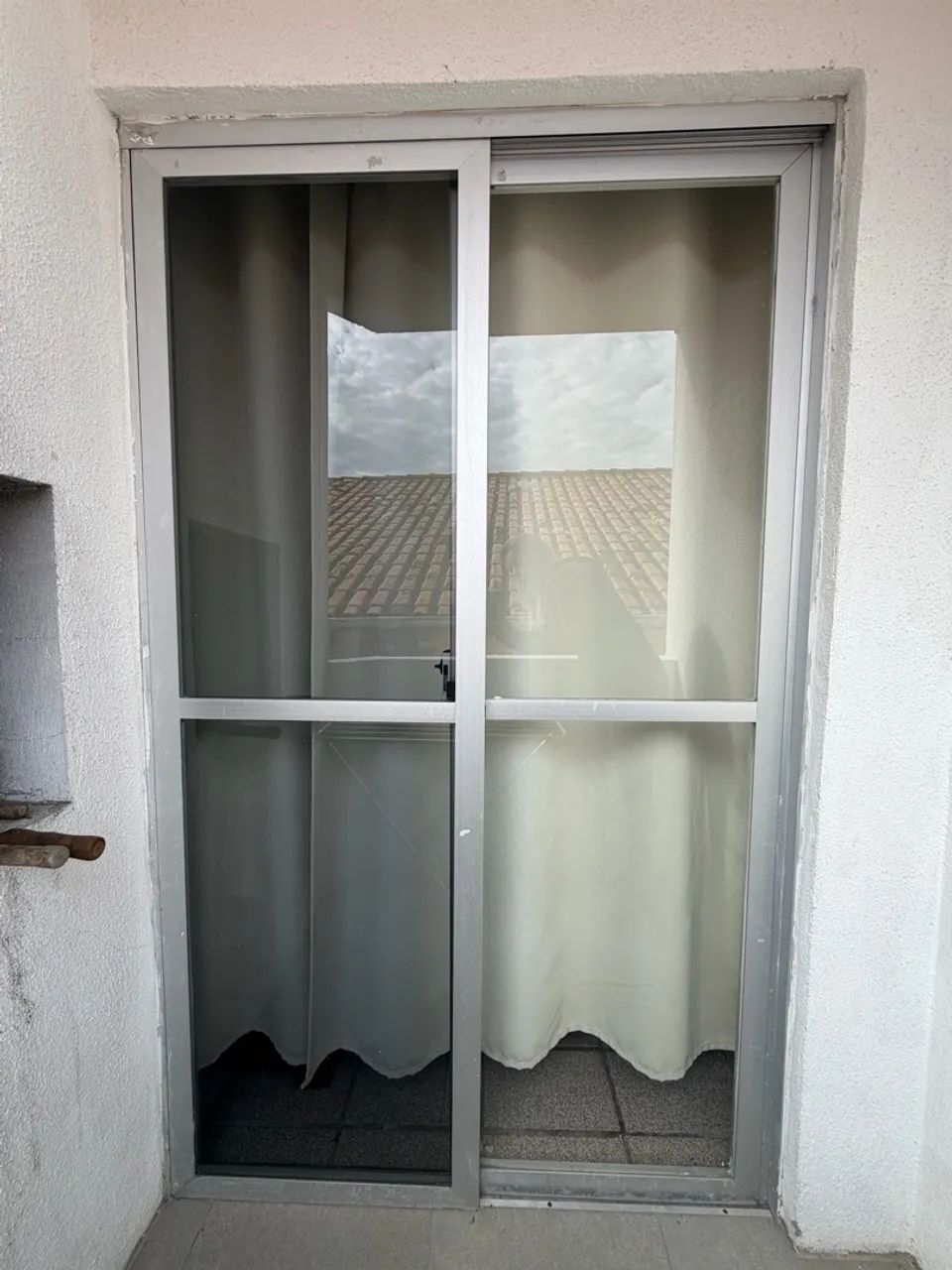 Porta de alumínio com vidro