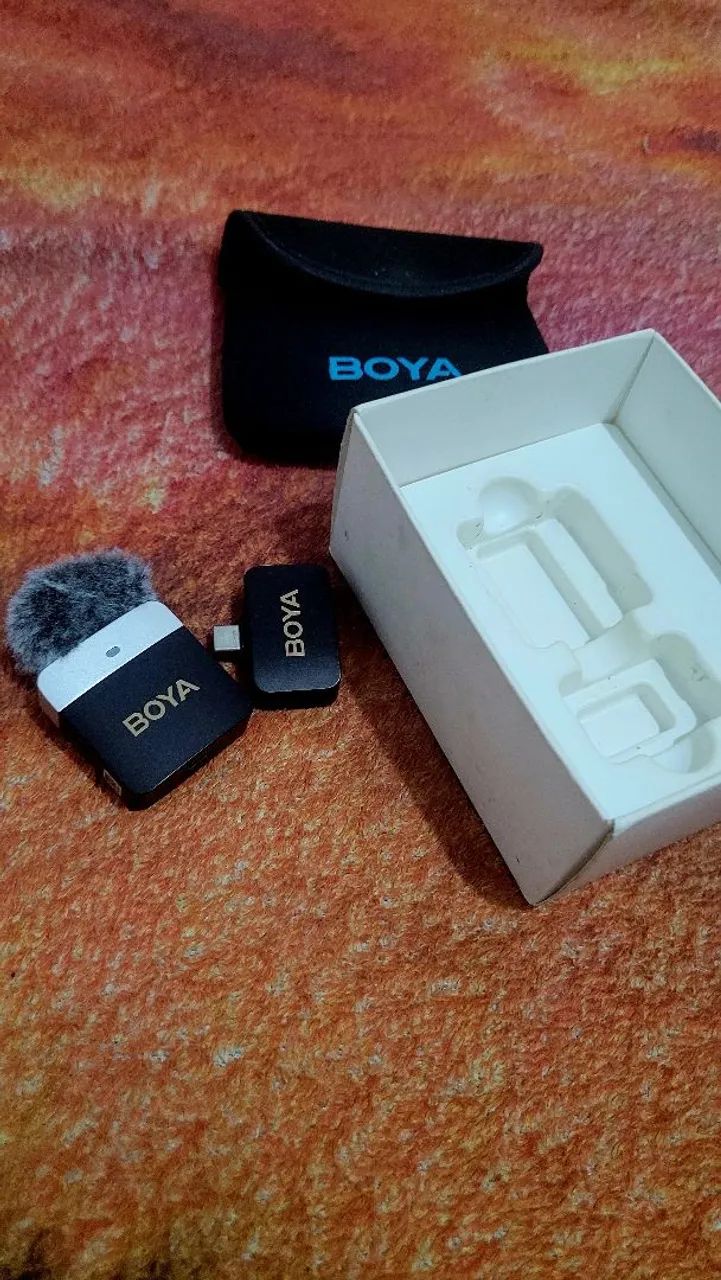 MICROFONE BOYA TIPO C PARA GRAVAR VÍDEOS 