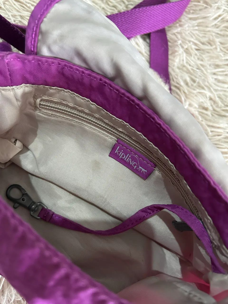 Bolsa Kipling Original Roxa - Foto 2