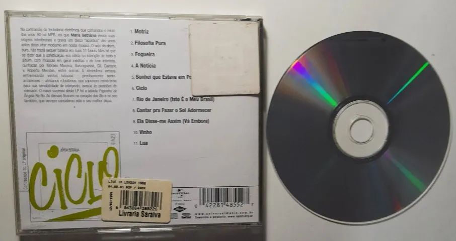 cd maria bethânia, ciclo. seminovo. - Foto 2