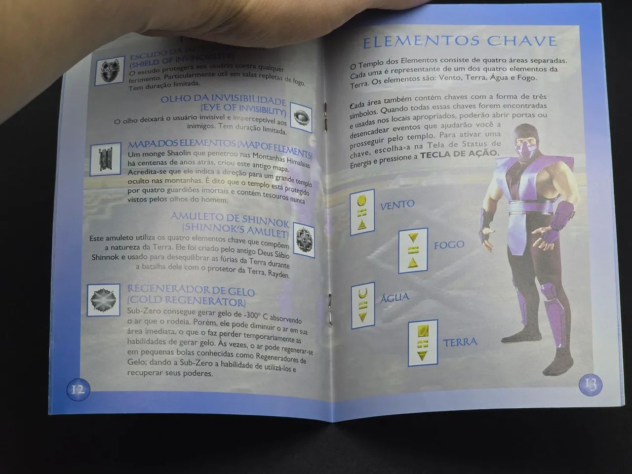 Manual Mortal Kombat Mythologies Sub-Zero Nintendo 64 GRADIENTE ORIGINAL  - Foto 3