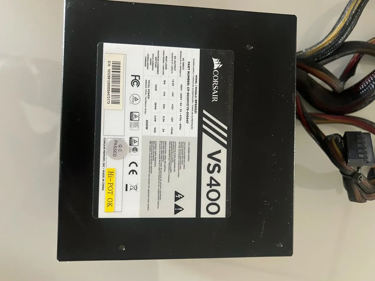 Fonte CORSAIR VS 400 - Foto 3