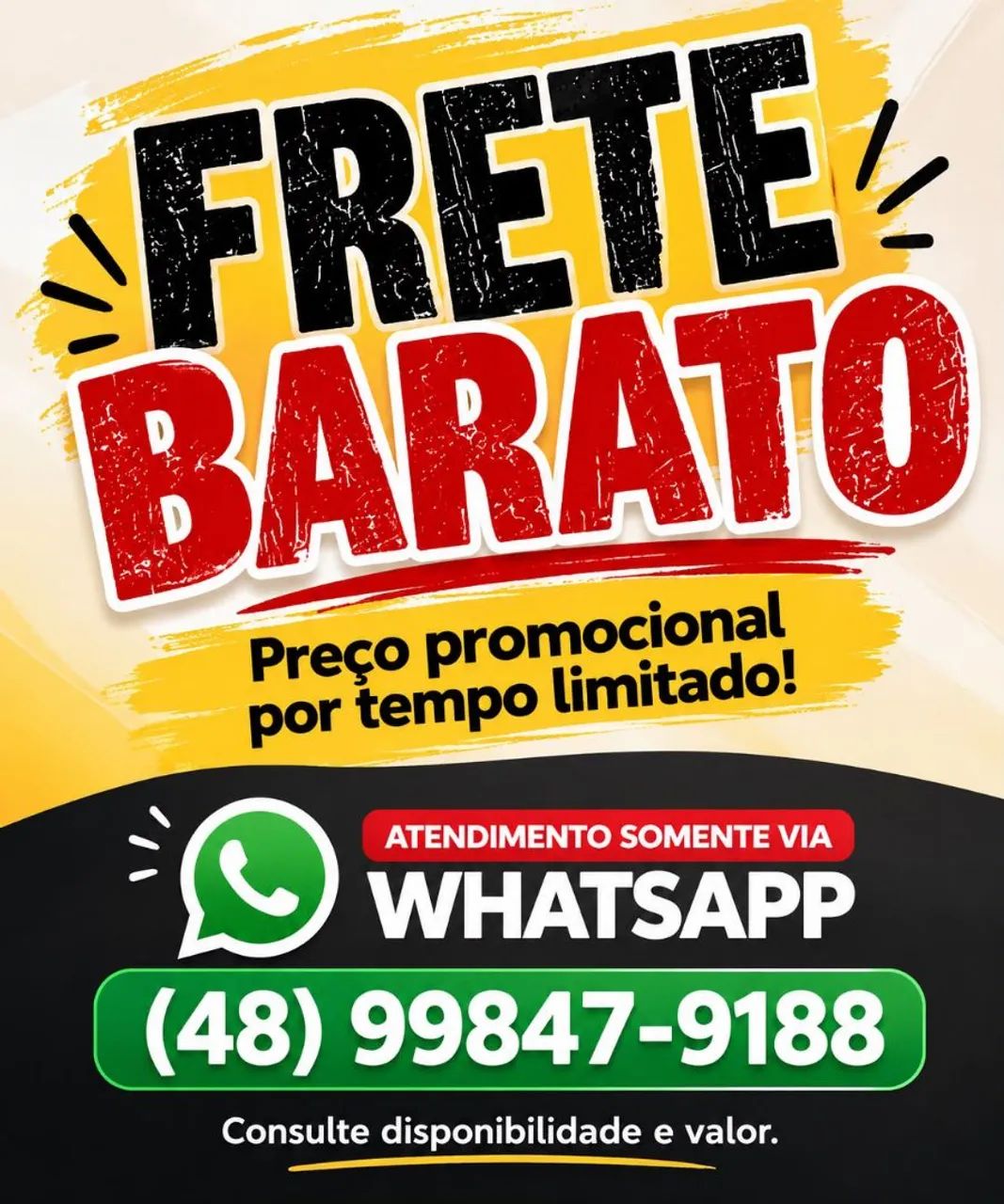 FRETE BARATO DIA NOITE SÁB DOM