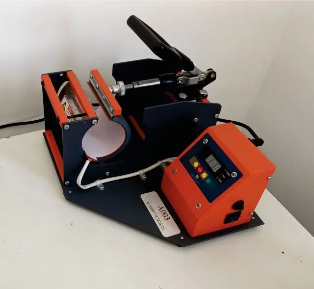 Prensa para sublimar canecas e copos 220V com transformador 110V para 220V - Foto 2