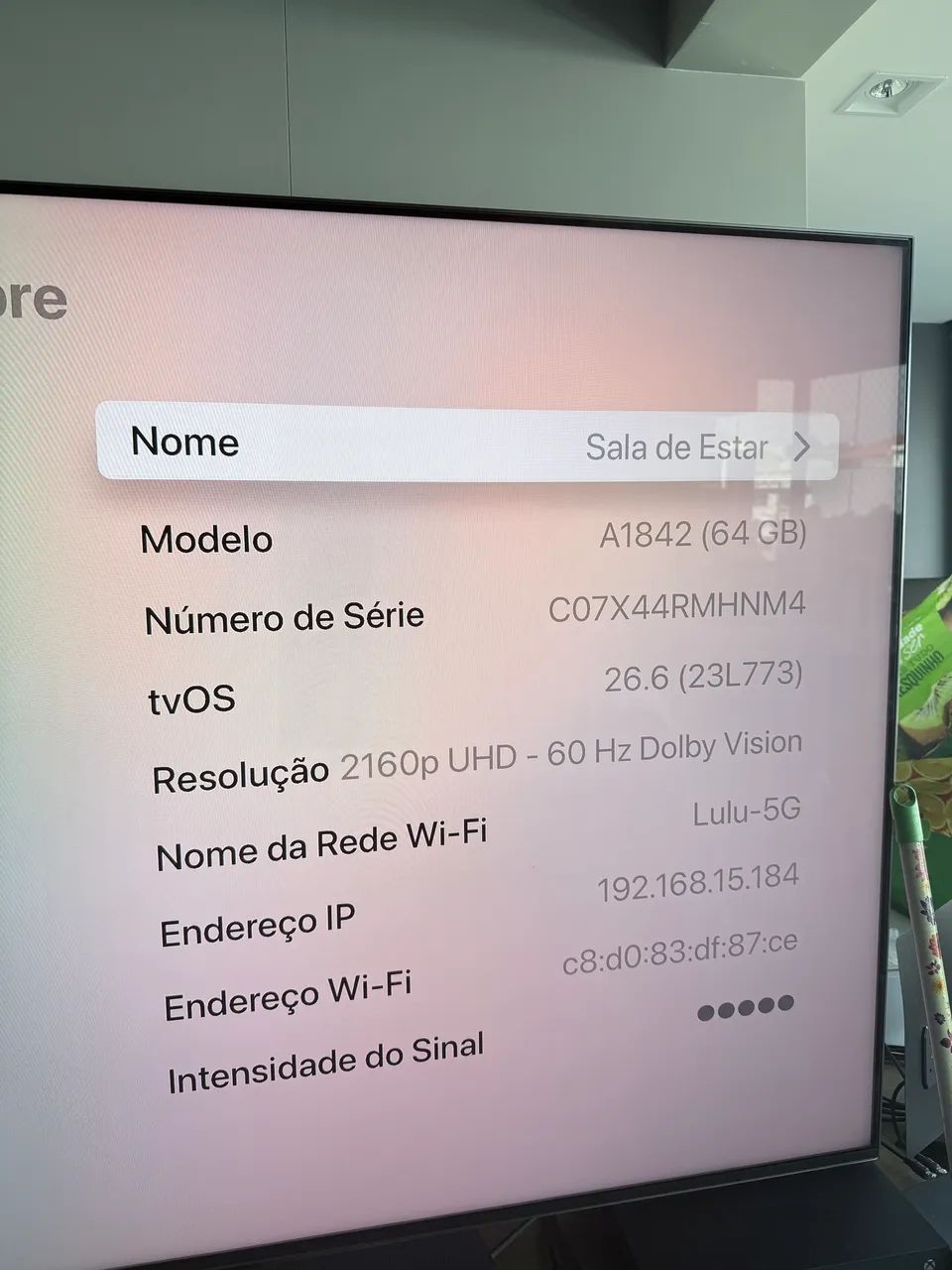 Apple TV 4K 64GB (Modelo A1842) Funcionando 100% - Foto 3