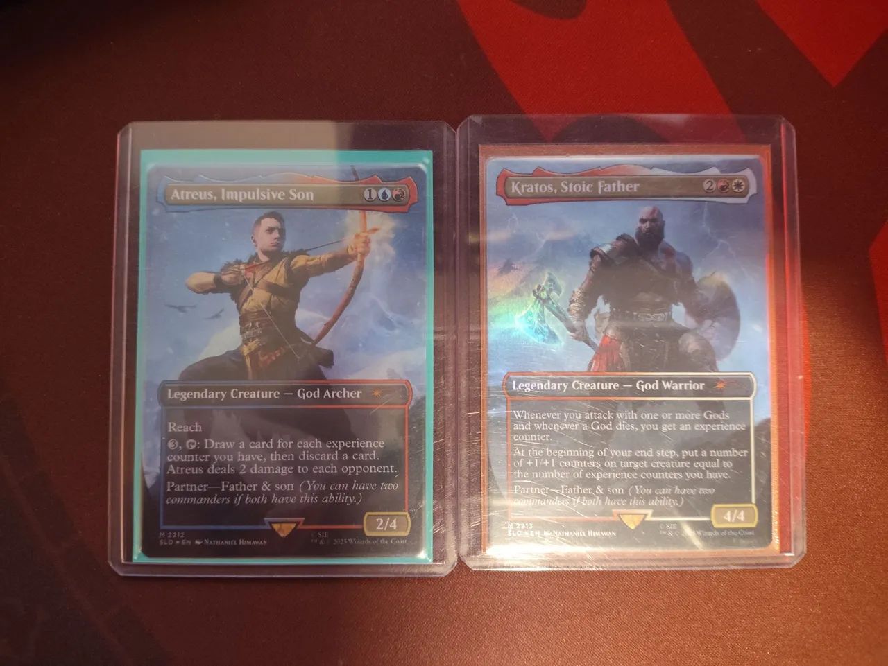 Cartas de Magic the Gathering - Kratos e Atreus