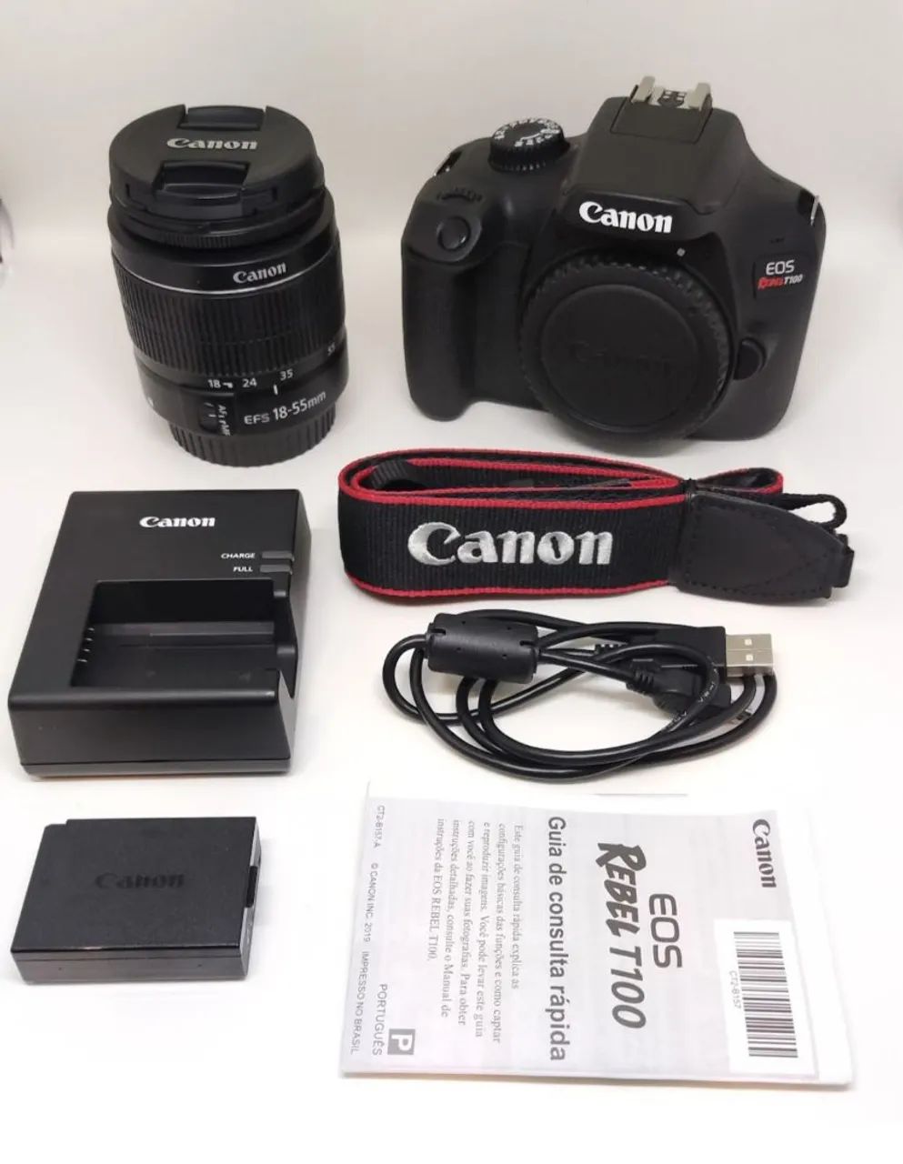 Camera CANON EOS REBEL T100 (NOVA) Completa - Foto 2