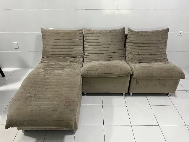 Sofá 3 lugares sendo um com chaise (módulo fixo alongado).  - Foto 4