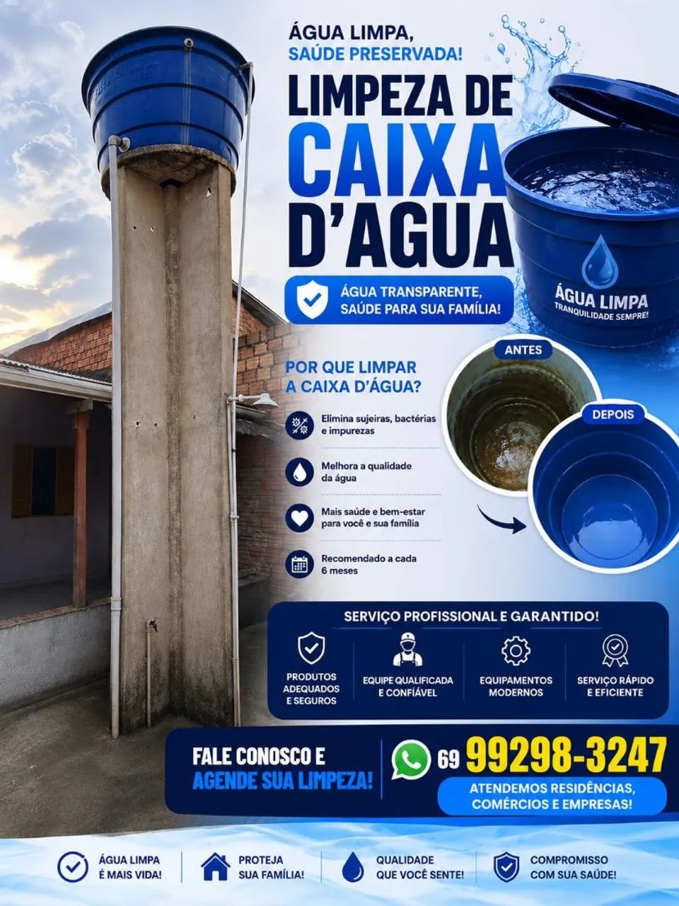 Vendo limpeza em caixas d'águas e placas solares - Foto 2