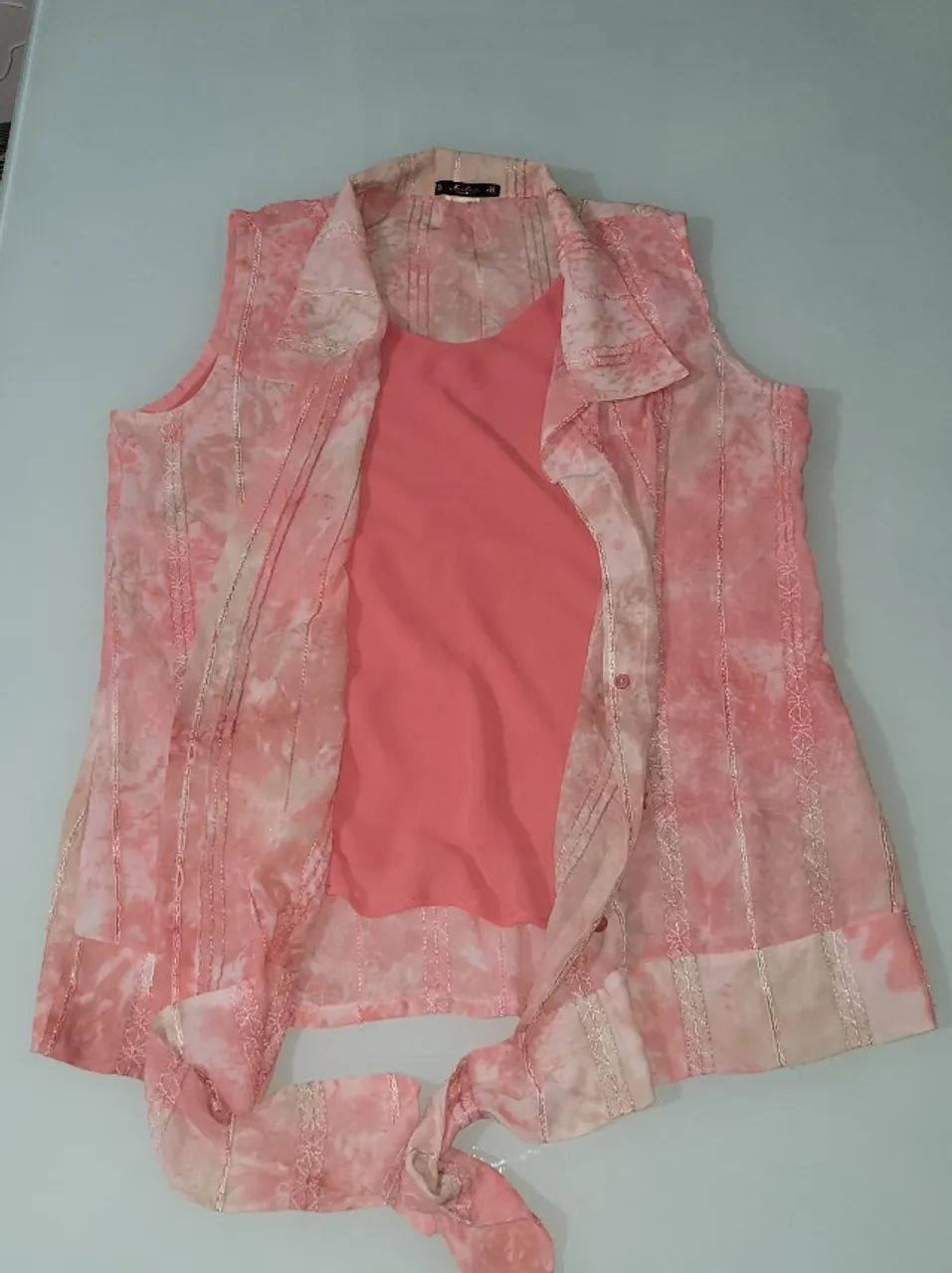 Blusa tie dye rosa plus size - Usada - Foto 2