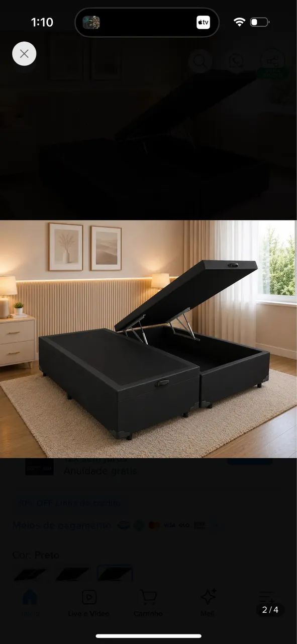 Box da cama baú 