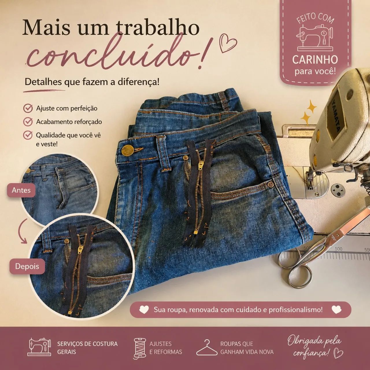 Serviço de costura facconista (serviços em casa) - Foto 3