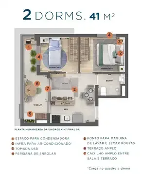 PLANTA 41m²