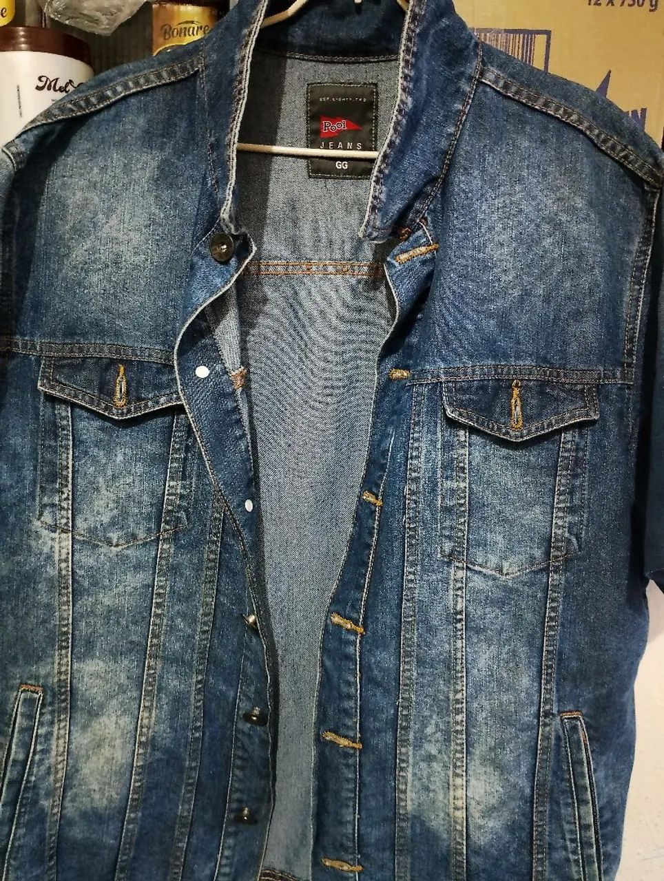 Jaqueta Jeans Masculina Semi nova