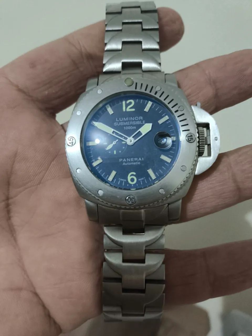 Relógio Luminor Submersible Panerai Aço 