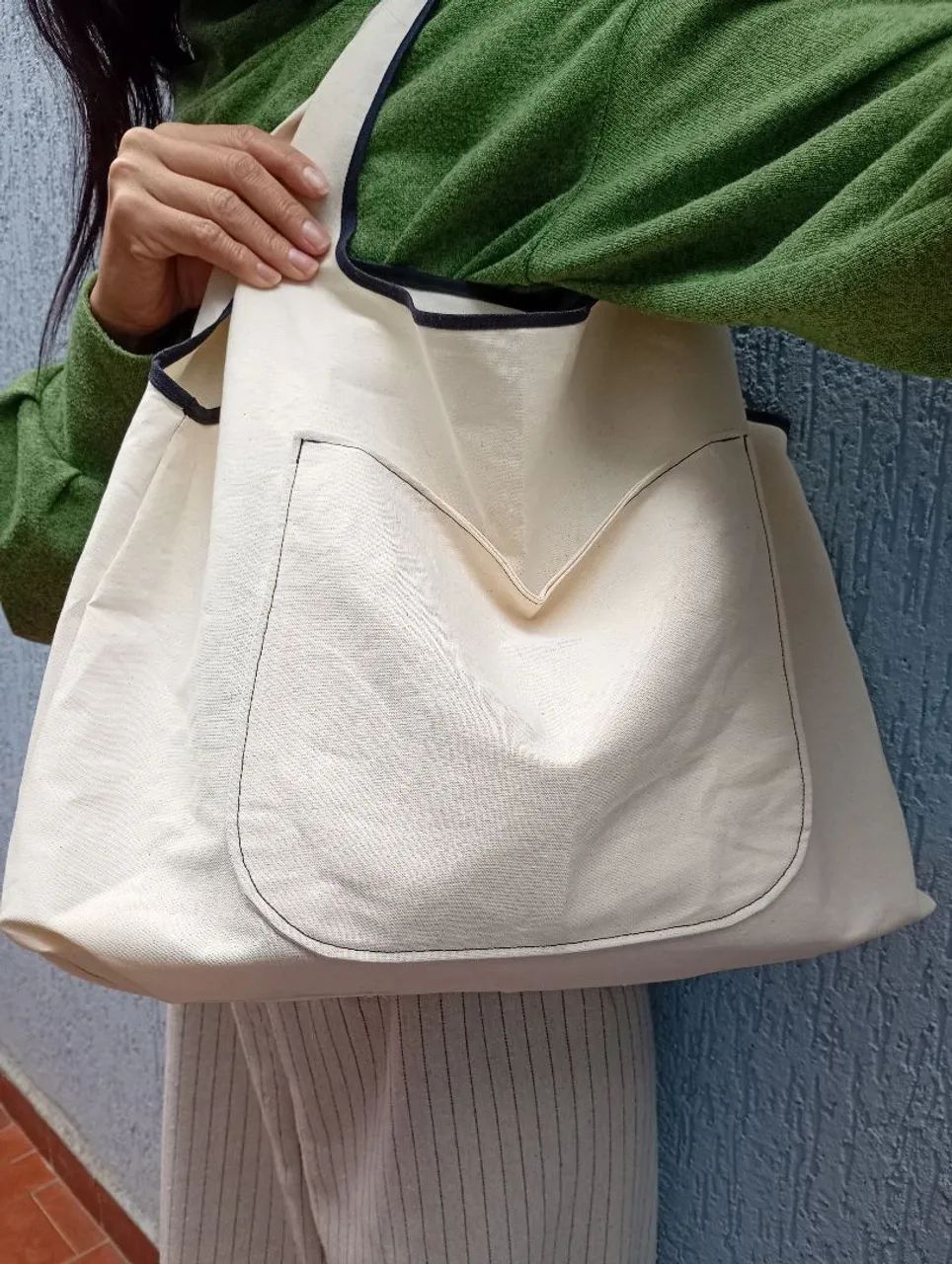 Eco Bag em Algodão Cru 100% Algodão | Reutilizável | Artesanal - Foto 2
