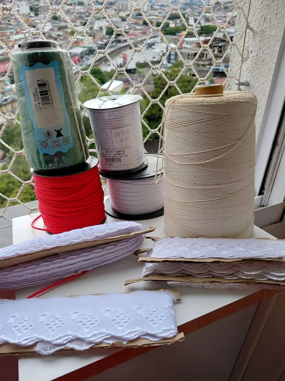 Barbantes + Cordões + Elástico
