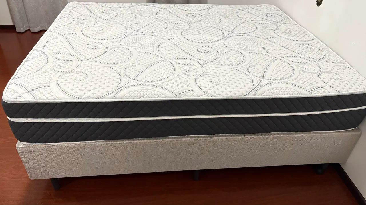 CAMA QUEEN + COLCHÃO - Foto 5