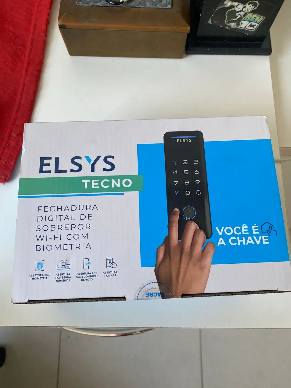 Fechadura eletrônica de sobrepor Elsys