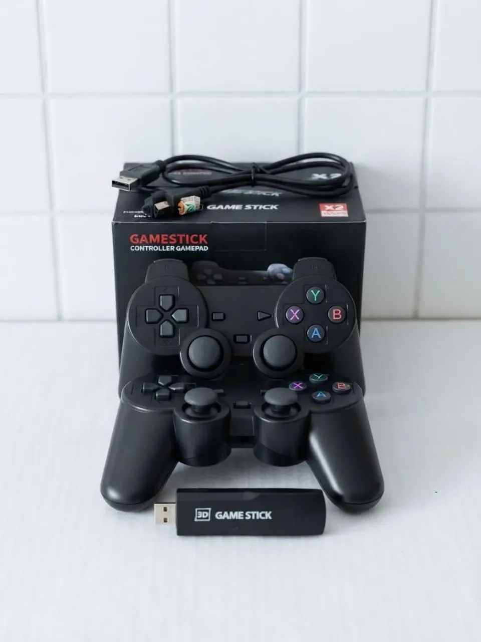 Game Stick Retro Completo com 2 Controlos - Pronto a Usar!