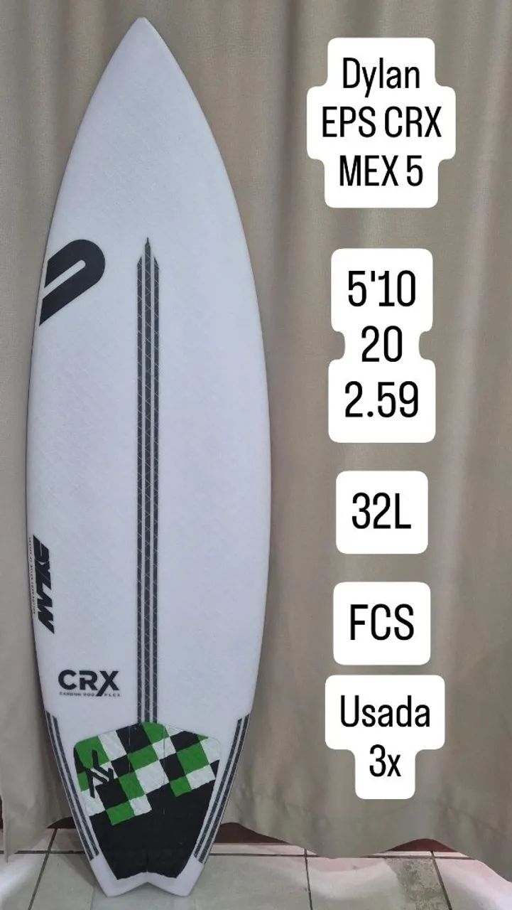 Prancha de surf usada 3x
