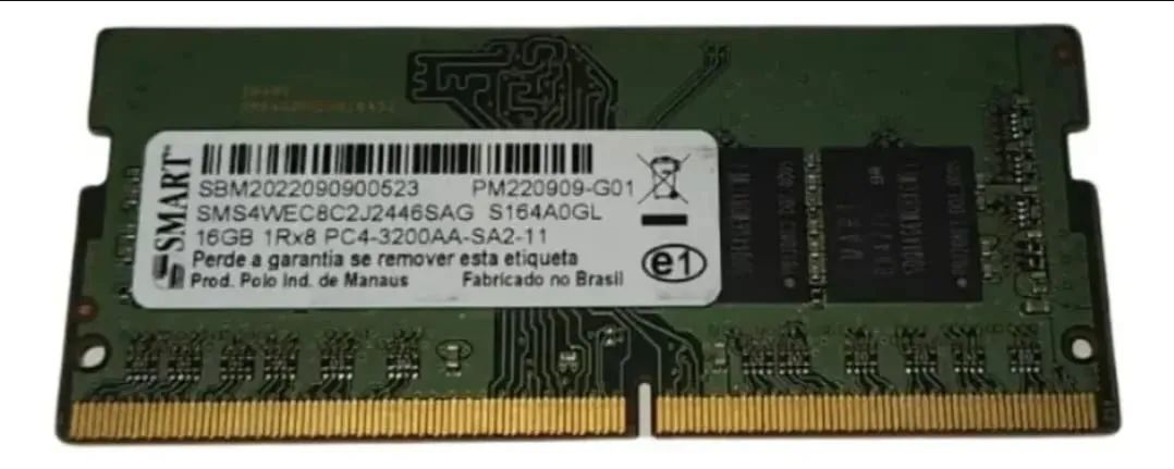 Memoria Smart 16 GB DDR 4 3200 Mhz notebook - Memória RAM
