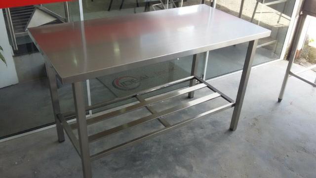 Mesa inox 140x070 pronta entrega