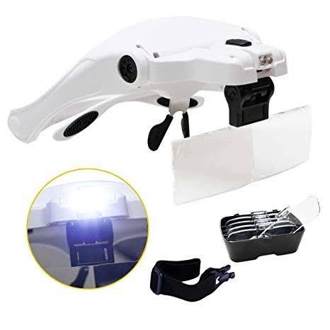 Lupa de Pala com 5 Lentes E 2 Led na caixa nova! - Foto 2