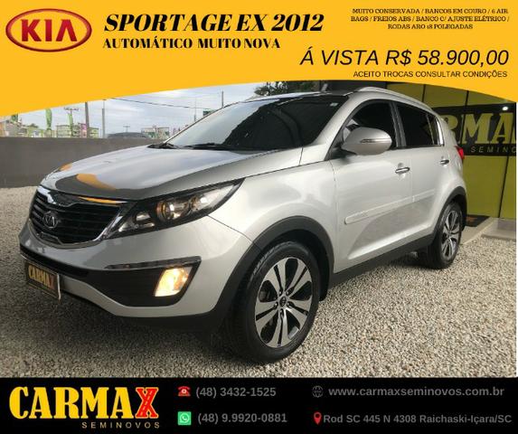 Sportage EX Automatica 2012 Segundo Dono 100% revisada e Muito Novinha