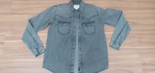 Camisao jeans infantil - tam 12