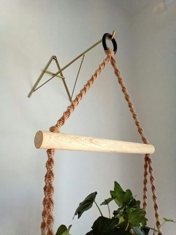 Hanger Plant Prateleira Suporte Macrame - Foto 3