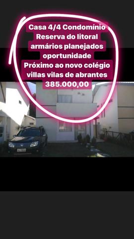 Casa 4 quartos reserva litoral oportunidade 390 mil