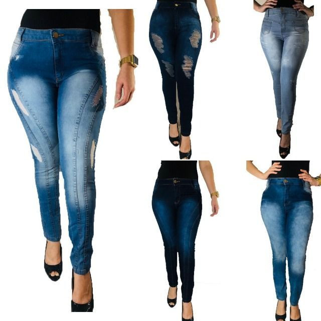 Kit 5 calças Jeans femininas- Para revenda - Foto 3
