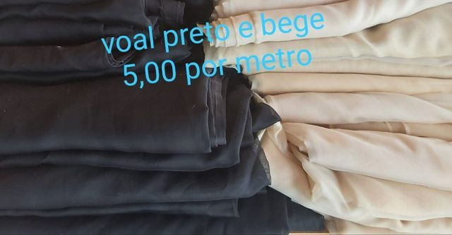 Voal diferentes cores por metro