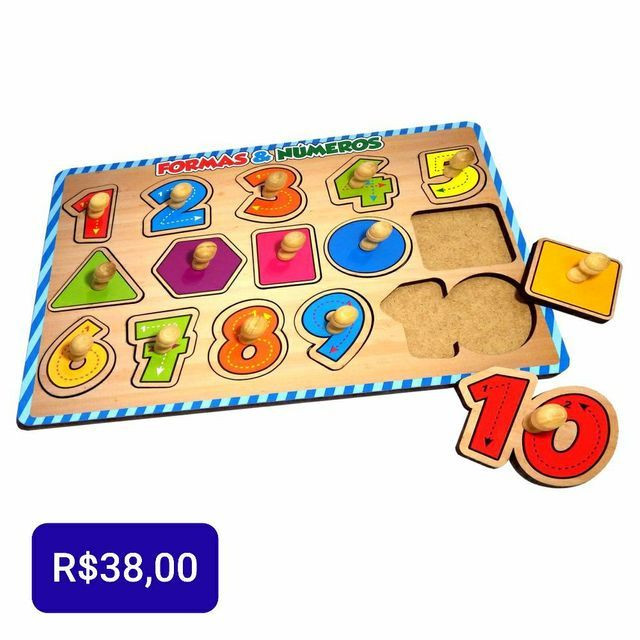 Brinquedos Educativos em Madeira novos. - Foto 6