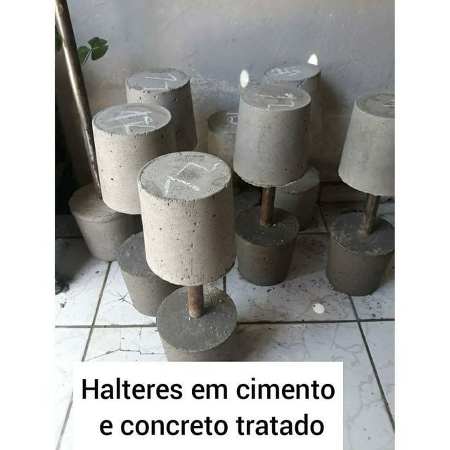 Anilhas,halteres em concreto - Foto 2