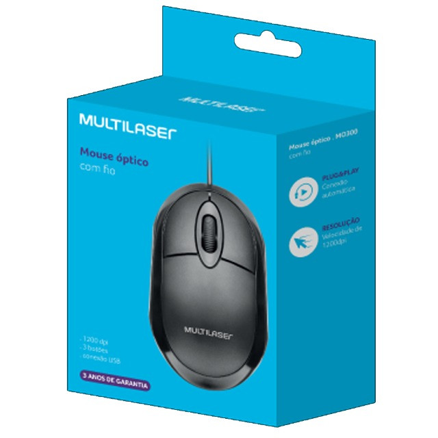 Mouse Multilaser Usb MO300 - Foto 3