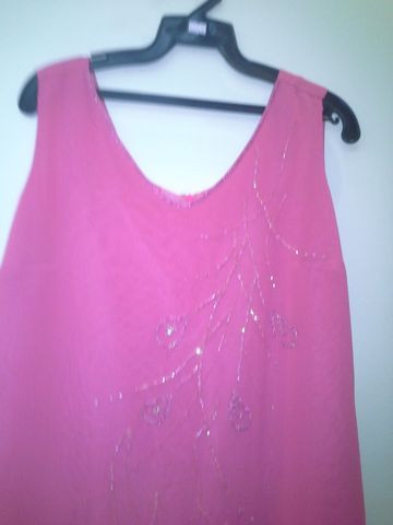 Vestido Logo De Festa Yucci Tam 42 Cor Rosa Em Ótimo Estado - Foto 3