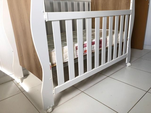 Berço mini cama Reller + colchão - Foto 2