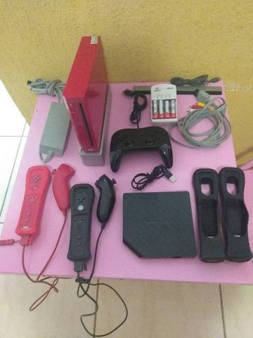 Nintendo Wii vermelho destravado - Foto 2