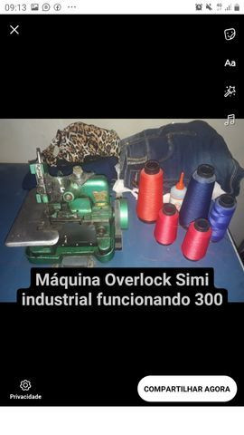 Máquina reta máquina Overlock