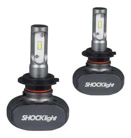 Kit Ultra Led Shock Light Titanium H7 6000k 10000 Lumens Par - Foto 2