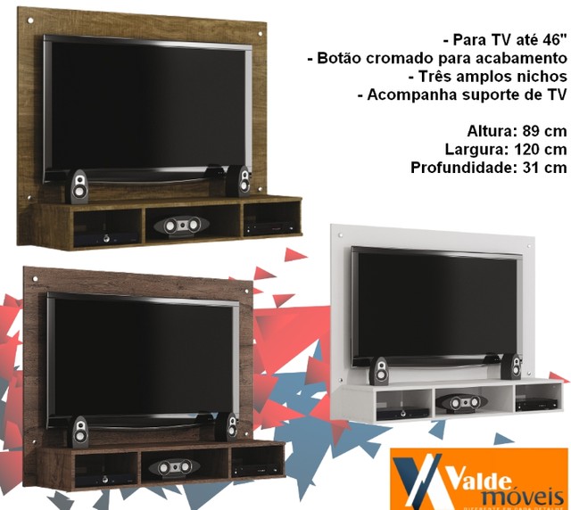 Sala painel rack pra t.v 46" 