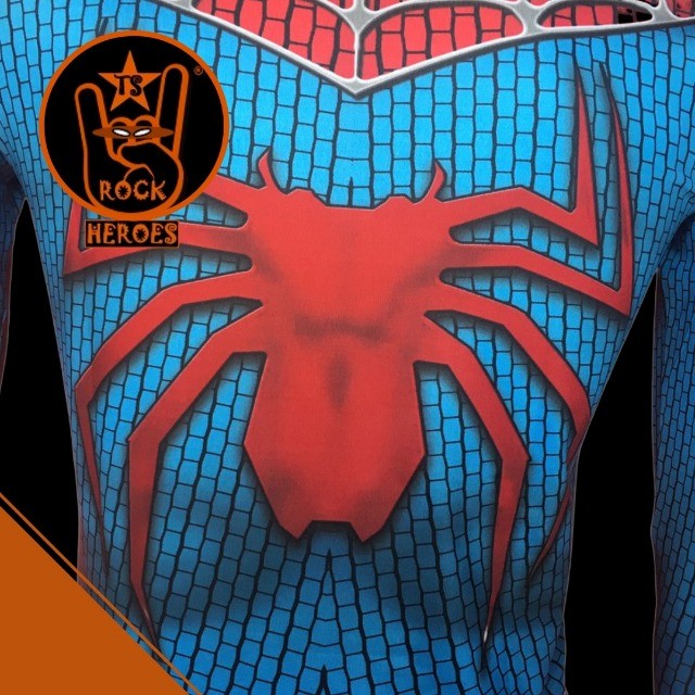 Camisa de Compressão Homem Aranha Clássico Rashguard Elastano Manga Longa Adulto  - Foto 5